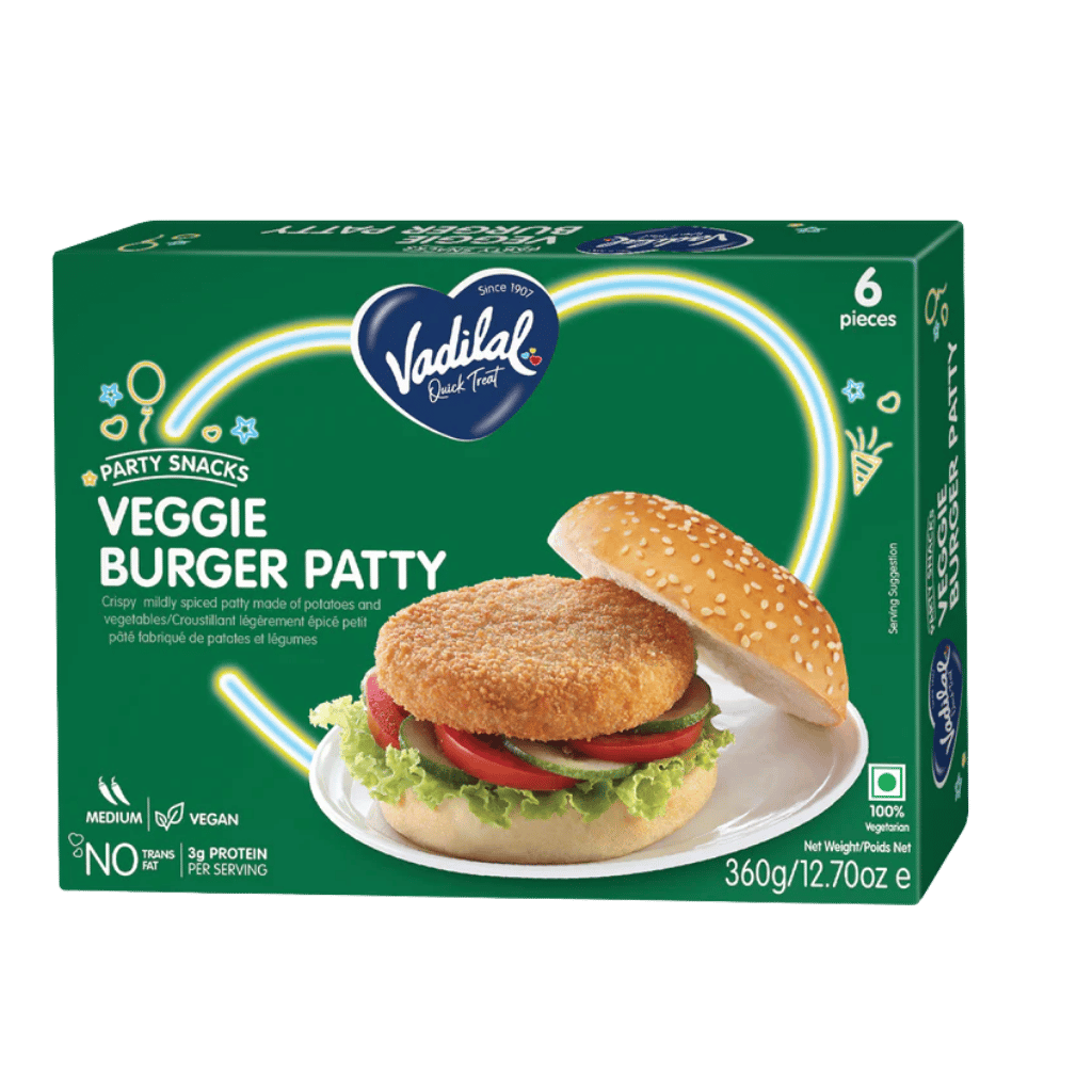 Vadilal Veggie Burgers 360 g buy online USA - 1